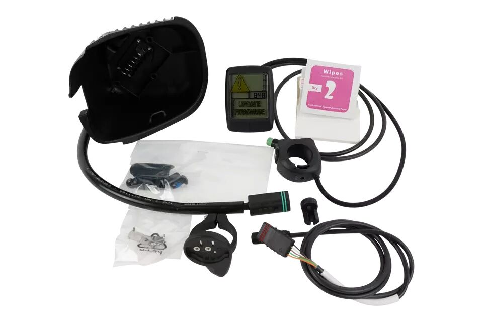 Kit de actualización Specialized S199900067 para convertir Turbo Vado/Como Gen 1 MY17–19 con Bloks al sistema de pantalla Turbo Connect TCD‑w. Incluye arnés y cableado.