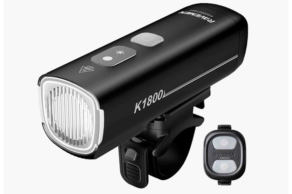 Foco delantero Ravemen K1800 1800 Lúmenes (Modo nocturno con IA)