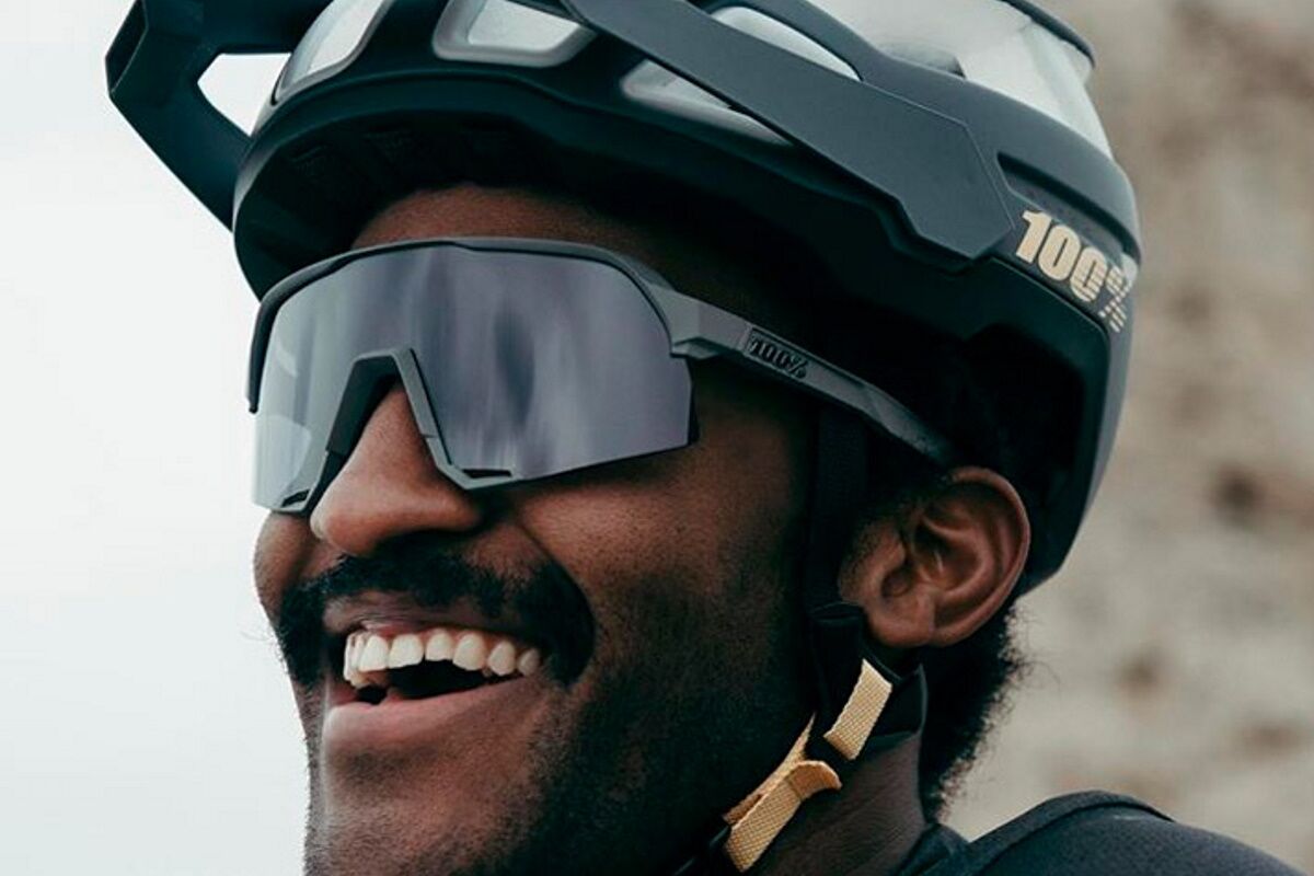 Gafas ciclismo 100% - SPEEDCRAFT® - Matte White - HiPER® Silver Mirror Lens - Imagen 6