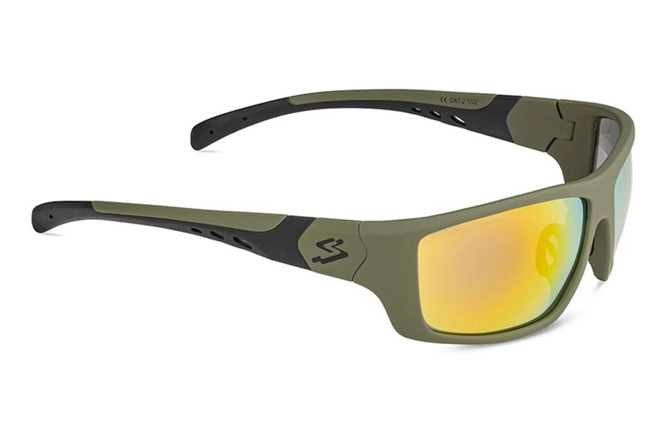 Gafas Infantil SPIUK Smily - Montura Verde Lente Espejo Naranja