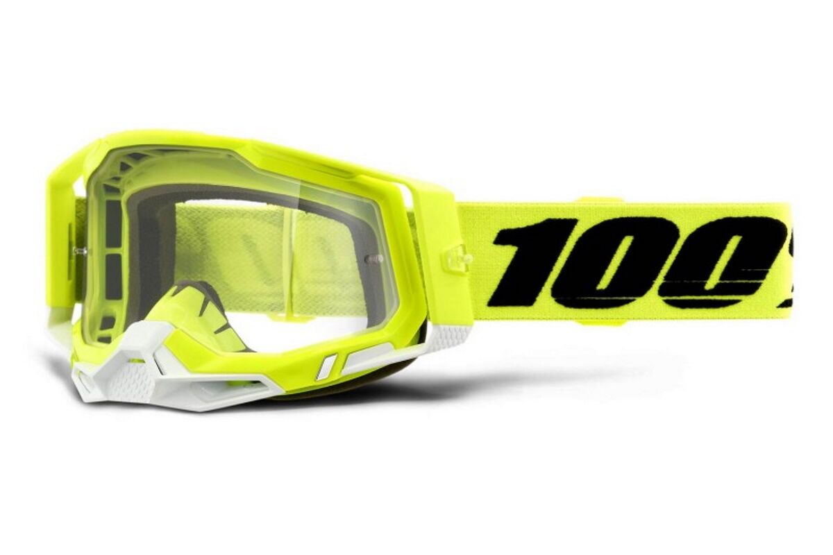 Gafas máscara 100% - RACECRAFT2 Goggle - Yellow - Clear Lens