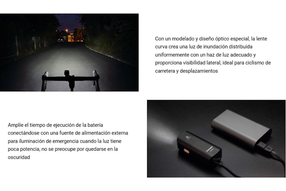 Foco delantero Ravemen LR500S 500 lúmenes - Imagen 4