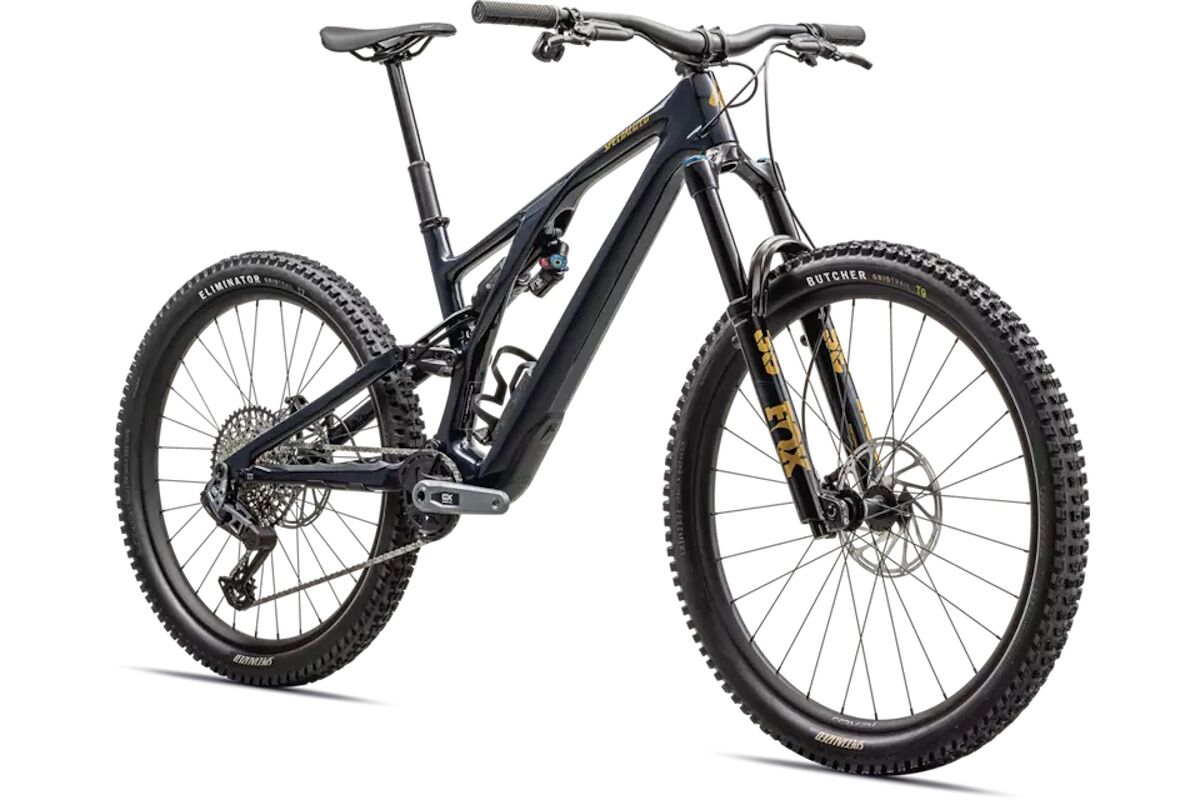 Specialized S-Works Stumpjumper EVO Expert T-Type 2024 - Gloss Dark Navy / Harves Gold - Imagen 2