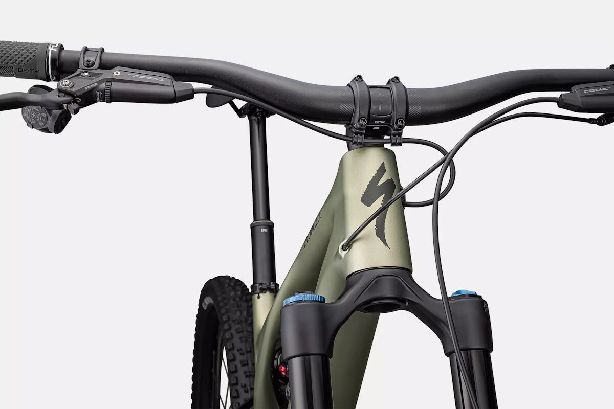 Specialized S-Works Stumpjumper EVO Expert T-Type 2024 - Satin Metallic Spruce / Dark Moss Green - Imagen 4