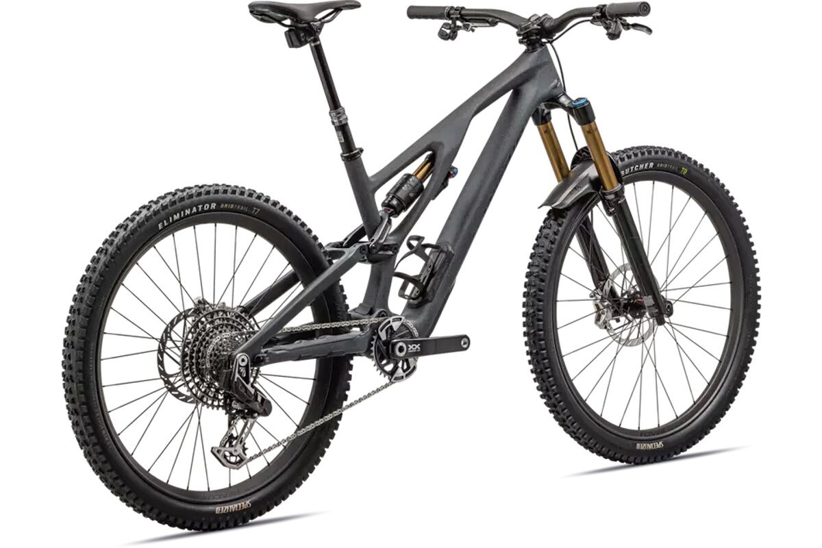 Specialized S-Works Stumpjumper EVO T-Type 2024 - Satin Smoke/ Cool Grey / Electric Green / Gloss Smoke Liquid Metal - Imagen 3