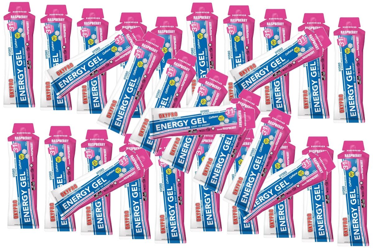 Gel energético OXIPRO - ENERGY Gel líquido - FRAMBUESA 50mg CAFEINA - Imagen 3