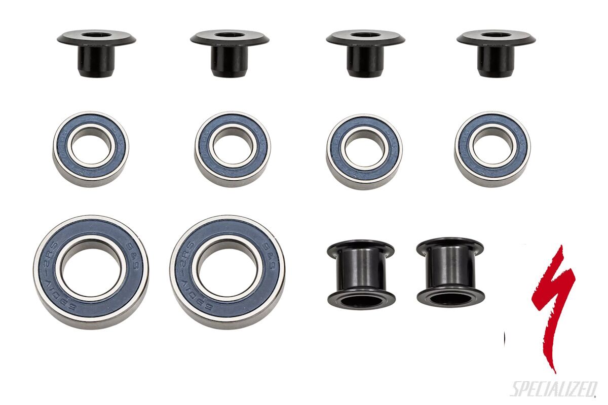 Kit de cojinetes de pivote de suspensión original Specialized MY23 para Epic WC 2024, incluye cojinetes 6901-2RS y 688-2RS, bujes y espaciadores para sistema de suspensión.
