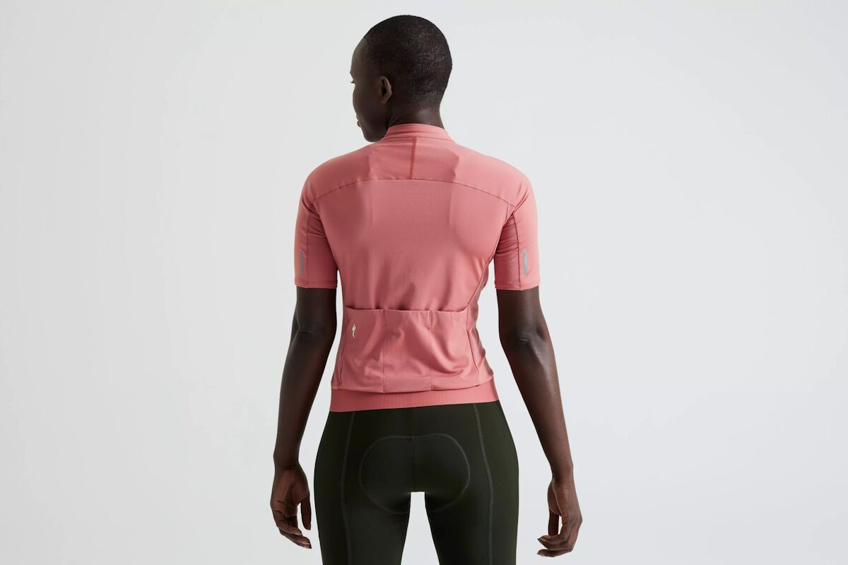 Maillot de Manga Corta Specialized Foundation Mujer – Estilo Brillante, Confort Premium y Distintivo de Calidad para Ciclismo Femenino - Dusty Rose - Imagen 3