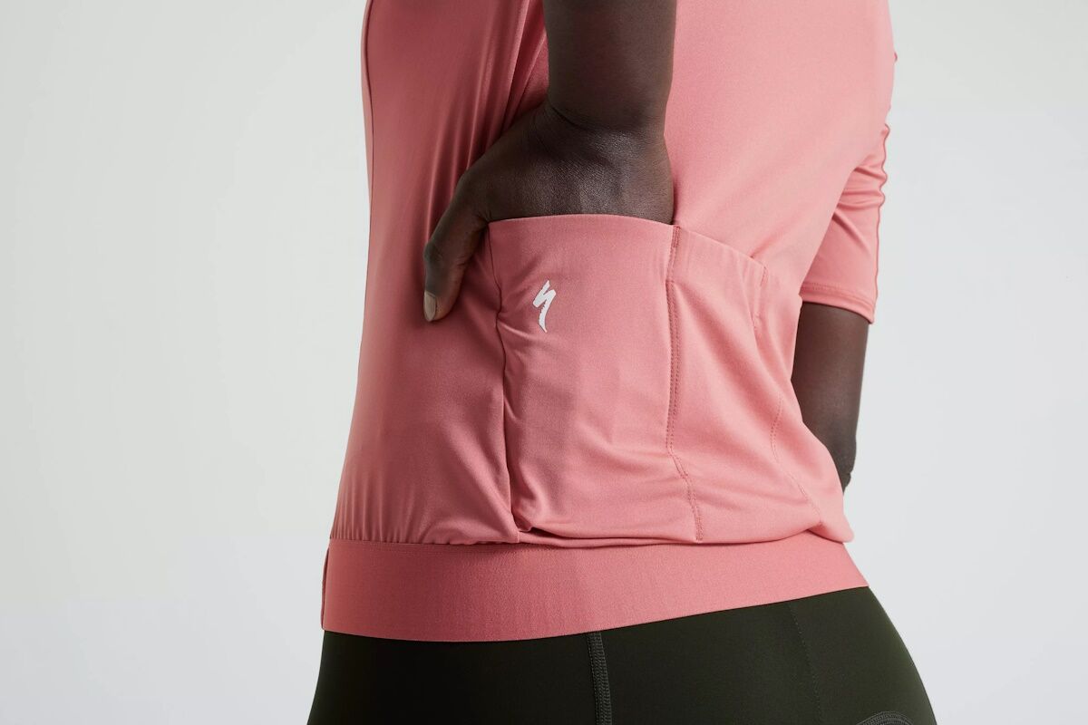 Maillot de Manga Corta Specialized Foundation Mujer – Estilo Brillante, Confort Premium y Distintivo de Calidad para Ciclismo Femenino - Dusty Rose - Imagen 5