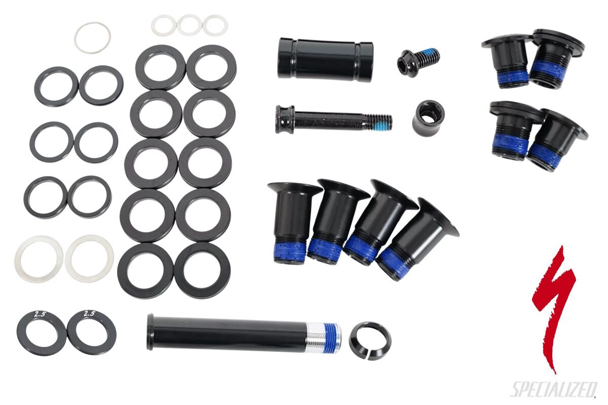 Kit de pernos de pivote de suspensión original Specialized para Turbo Kenevo 2018 y 2019, incluye todos los pernos y arandelas necesarios, referencia S180500009.
