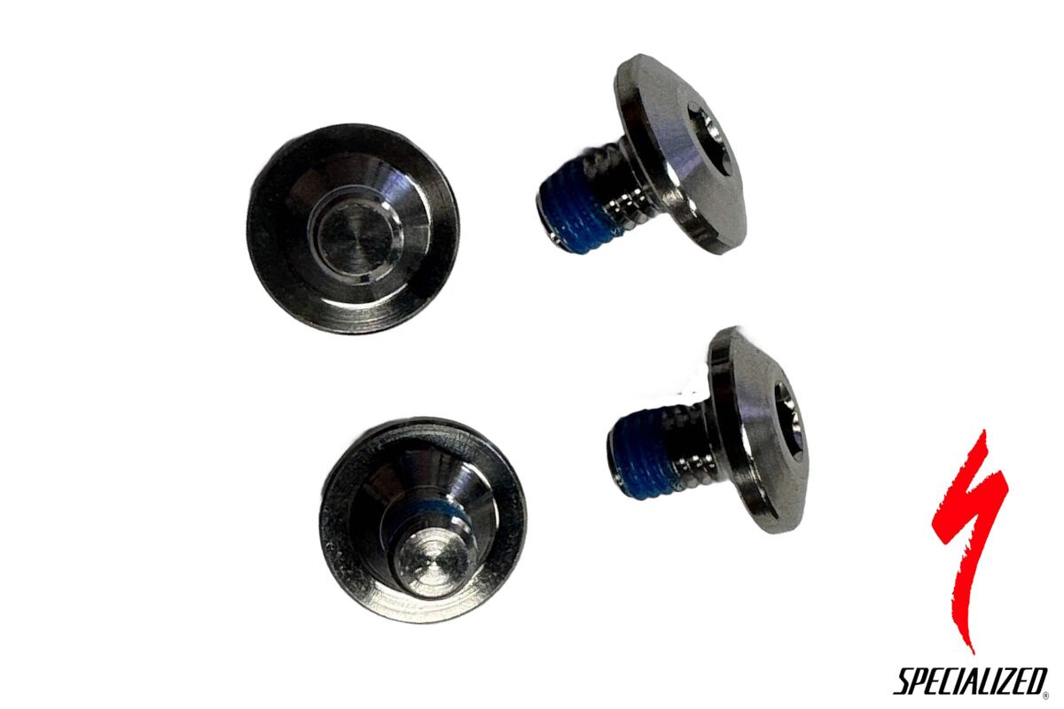 Kit de pernos de titanio para pivote de amortiguador Specialized S240500014, compatible con Epic 8 y Epic 8 EVO, repuesto original ligero y resistente.
