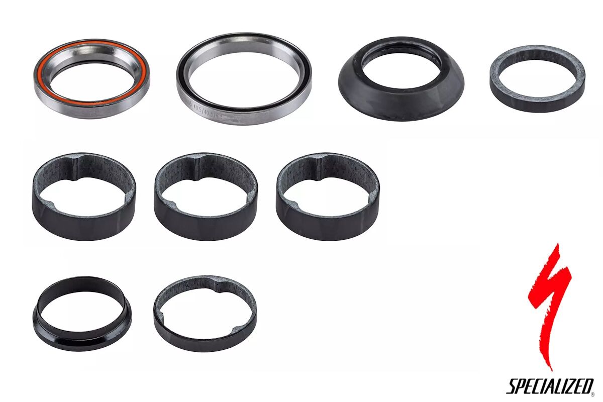 Juego de dirección integrado completo Specialized S212500024 original 2024, ultraliviano, carbono, rodamientos personalizados, compatible Crux 2022-2026, distribuidor oficial.