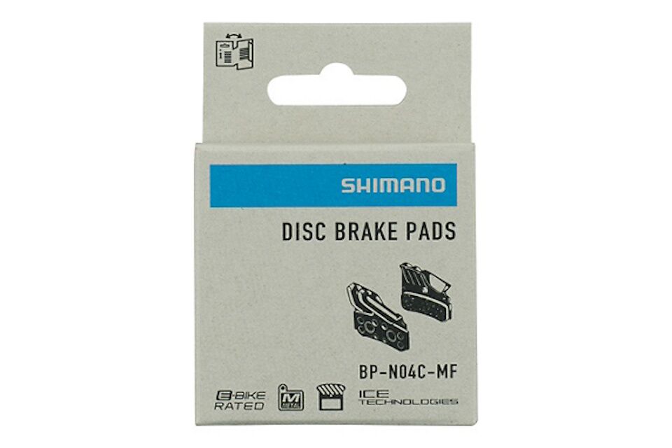 Pastillas de freno Shimano N04C-MF con aleta y muelle