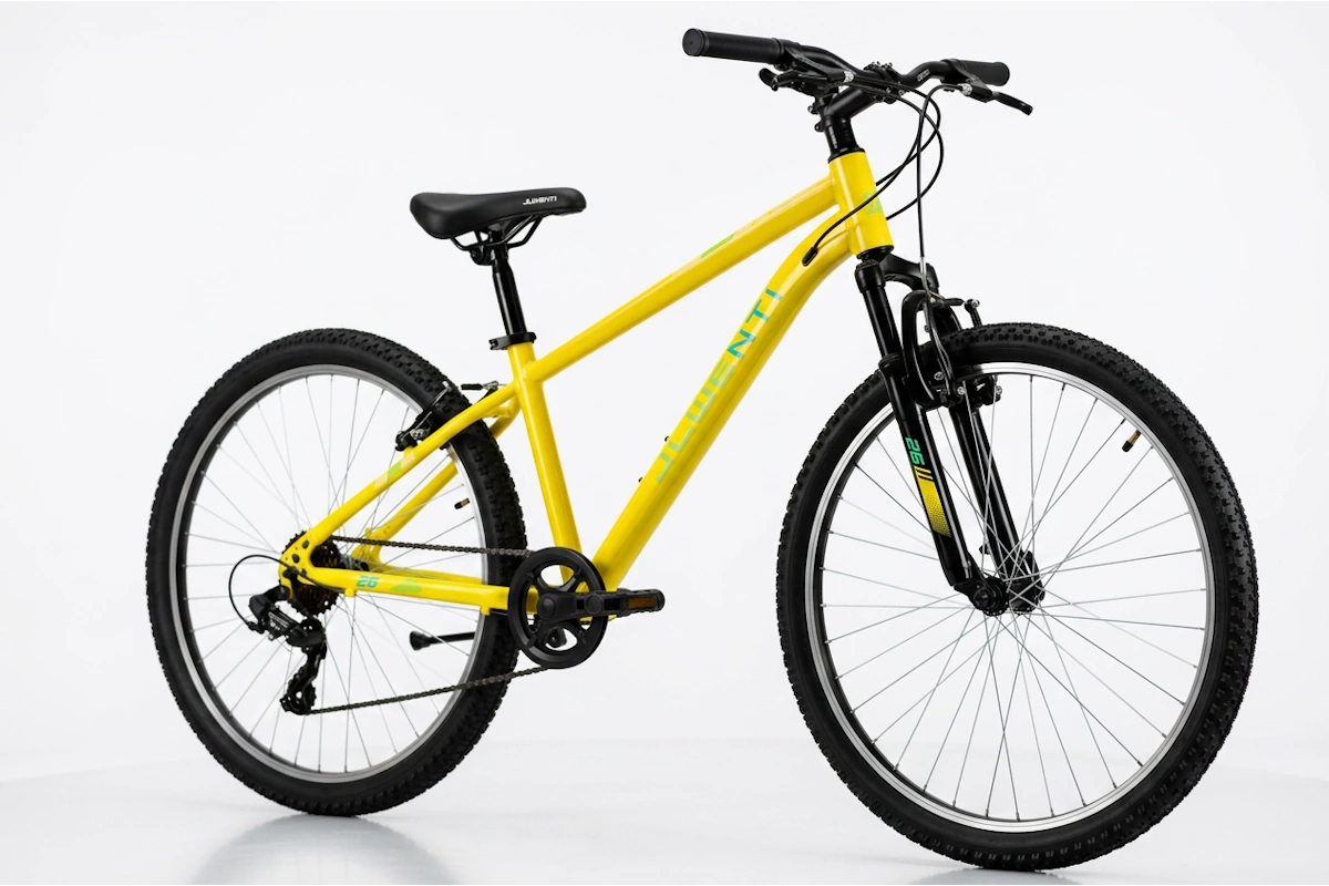 Bicicleta Juvenil JL Wenti 26" Barra Alta Acero Suspensión Shimano 1x7 - Imagen 6