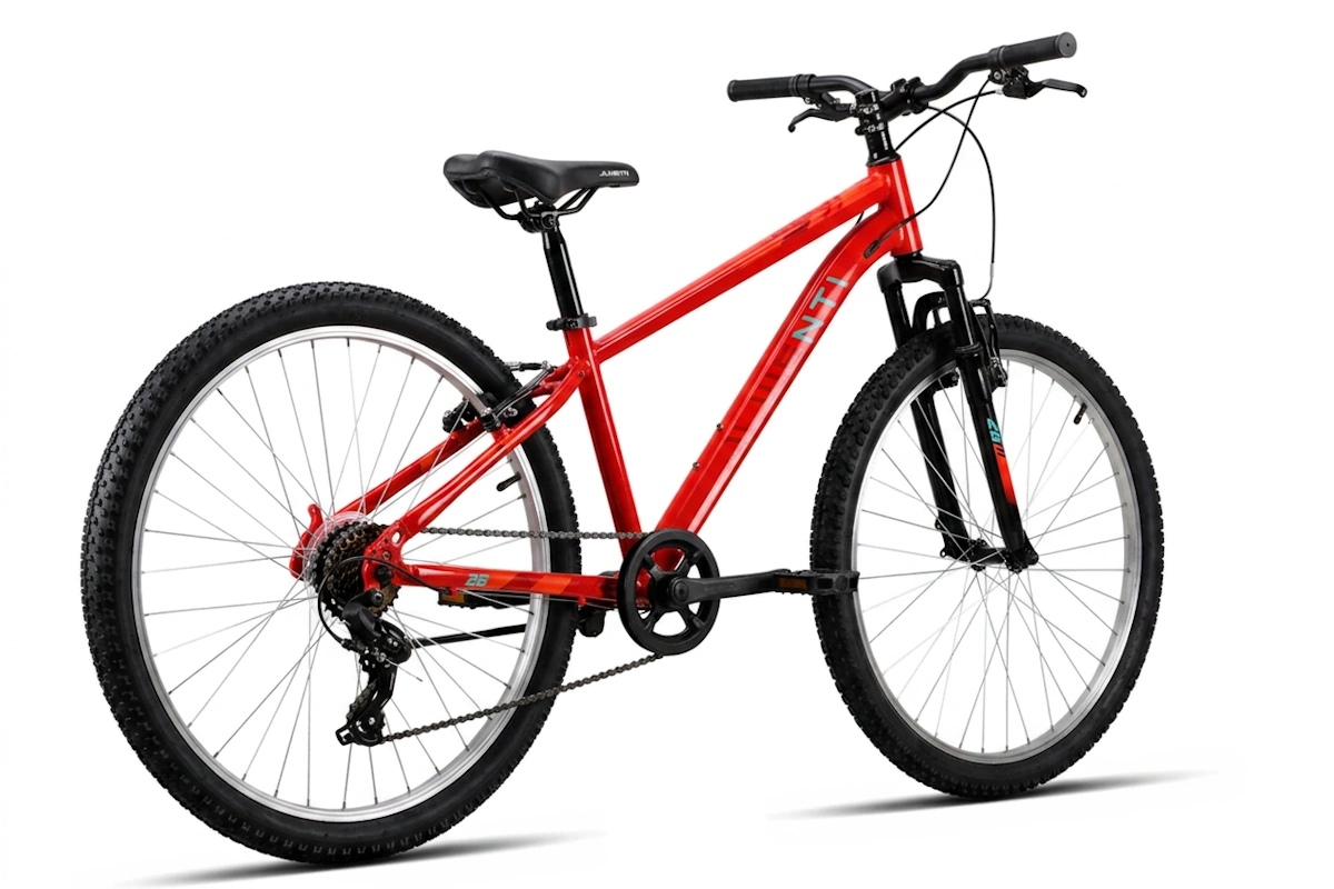 Bicicleta Juvenil JL Wenti 26" Barra Alta Acero Suspensión Shimano 1x7 - Imagen 7