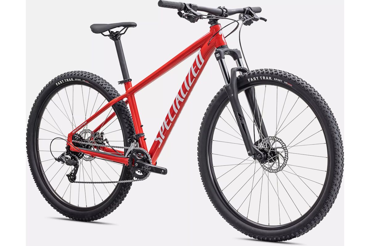 Bicicleta de montaña de aluminio de marca premium, Specialized Rockhopper 27,5 de color rojo