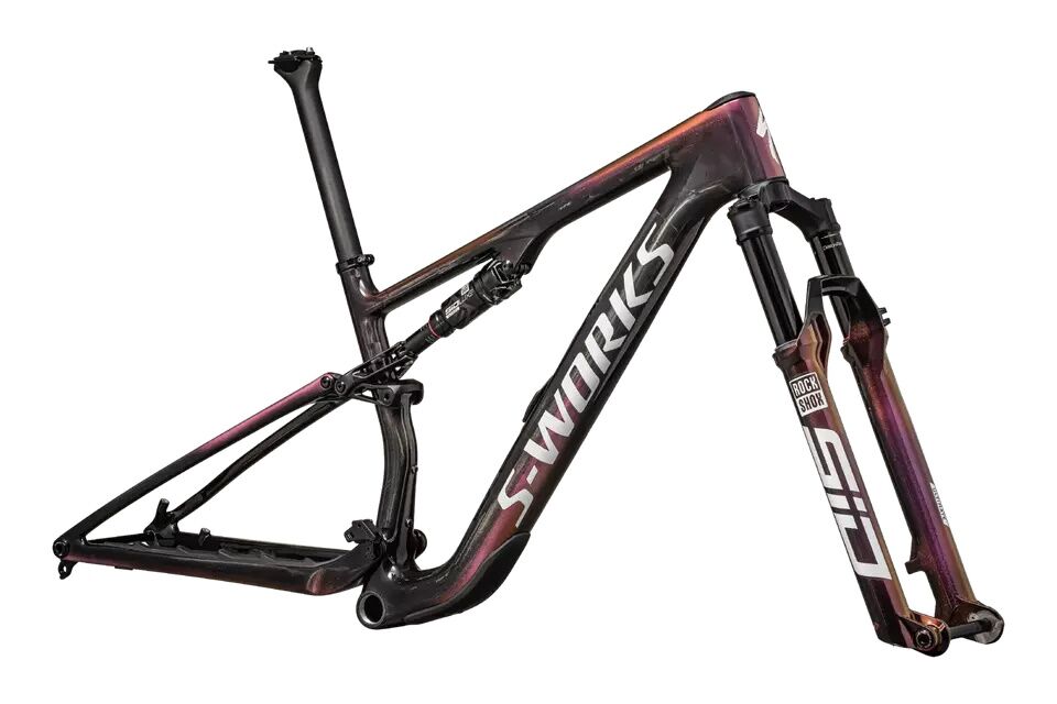 Specialized S-Works Epic 8 Frameset 2024 -Gloss Carbon/Metallic Vivid Pink/Viavi Magenta Gold/Metallic Midnight Shadow/White - Imagen 2