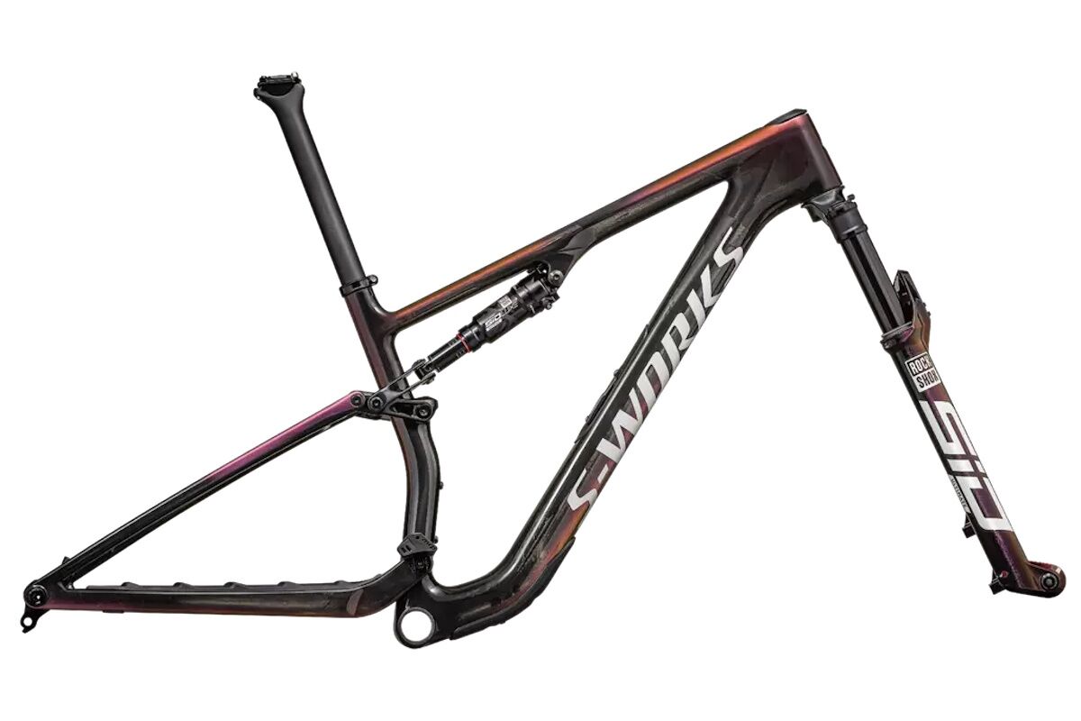 Specialized S-Works Epic 8 Frameset 2024 -Gloss Carbon/Metallic Vivid Pink/Viavi Magenta Gold/Metallic Midnight Shadow/White