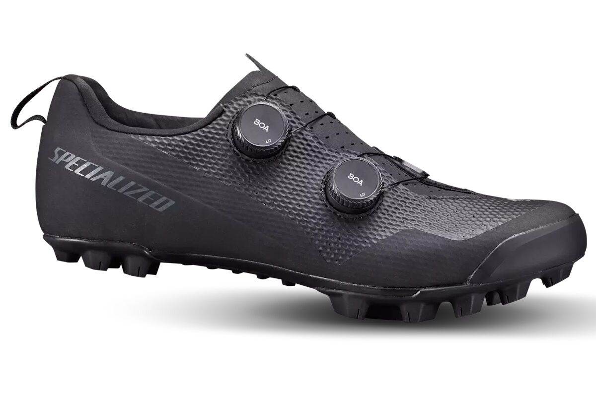 Zapatillas MTB Specialized Recon 3.0: placa de carbono, doble BOA Li2, Body Geometry y tecnología STRIDE. Potencia de competición y comodidad para caminar.