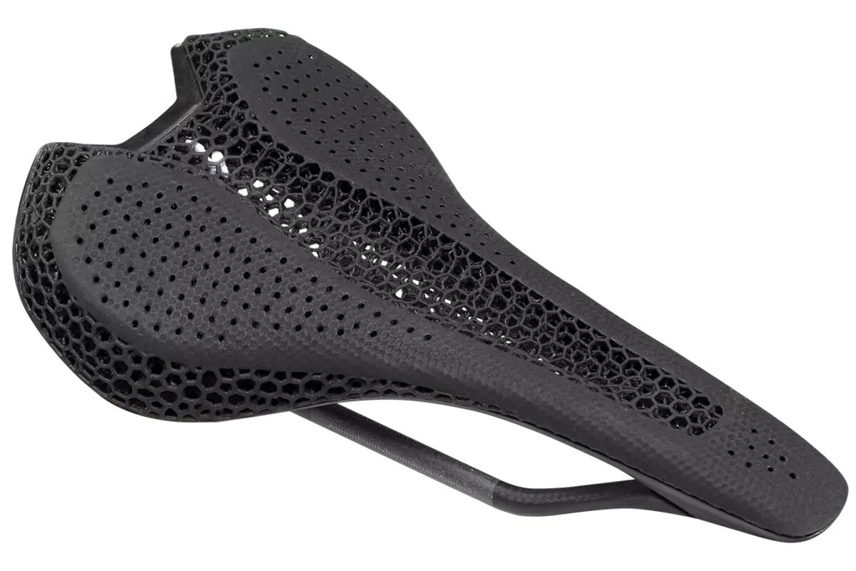Sillín Specialized S-Works Romin EVO with Mirror negro, estructura impresión 3D polímero líquido, carcasa carbono FACT, raíles carbono 7x9 mm, posición agresiva, Body Geometry, 143 mm y 155 mm