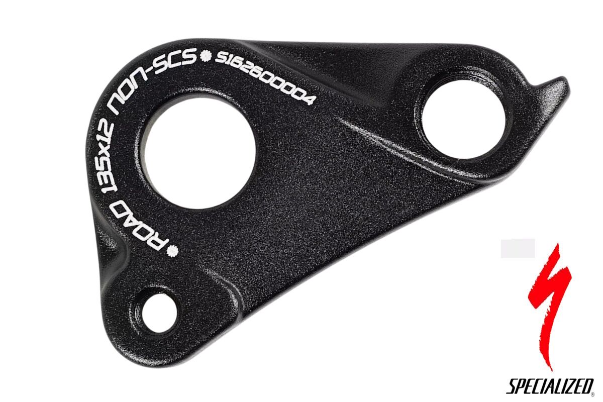 Patilla de cambio trasero Specialized no SCS 2016 S162600004 para Crux y Roubaix, compatible con frenos de disco y dropout spacing 12x135 mm.