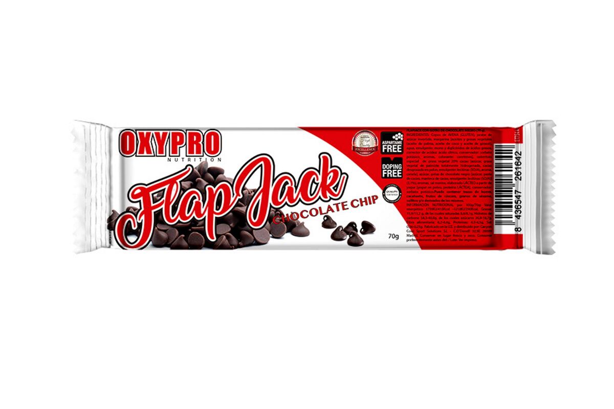Barrita de avena OXIPRO - FLAP JACK - Chocolate chips