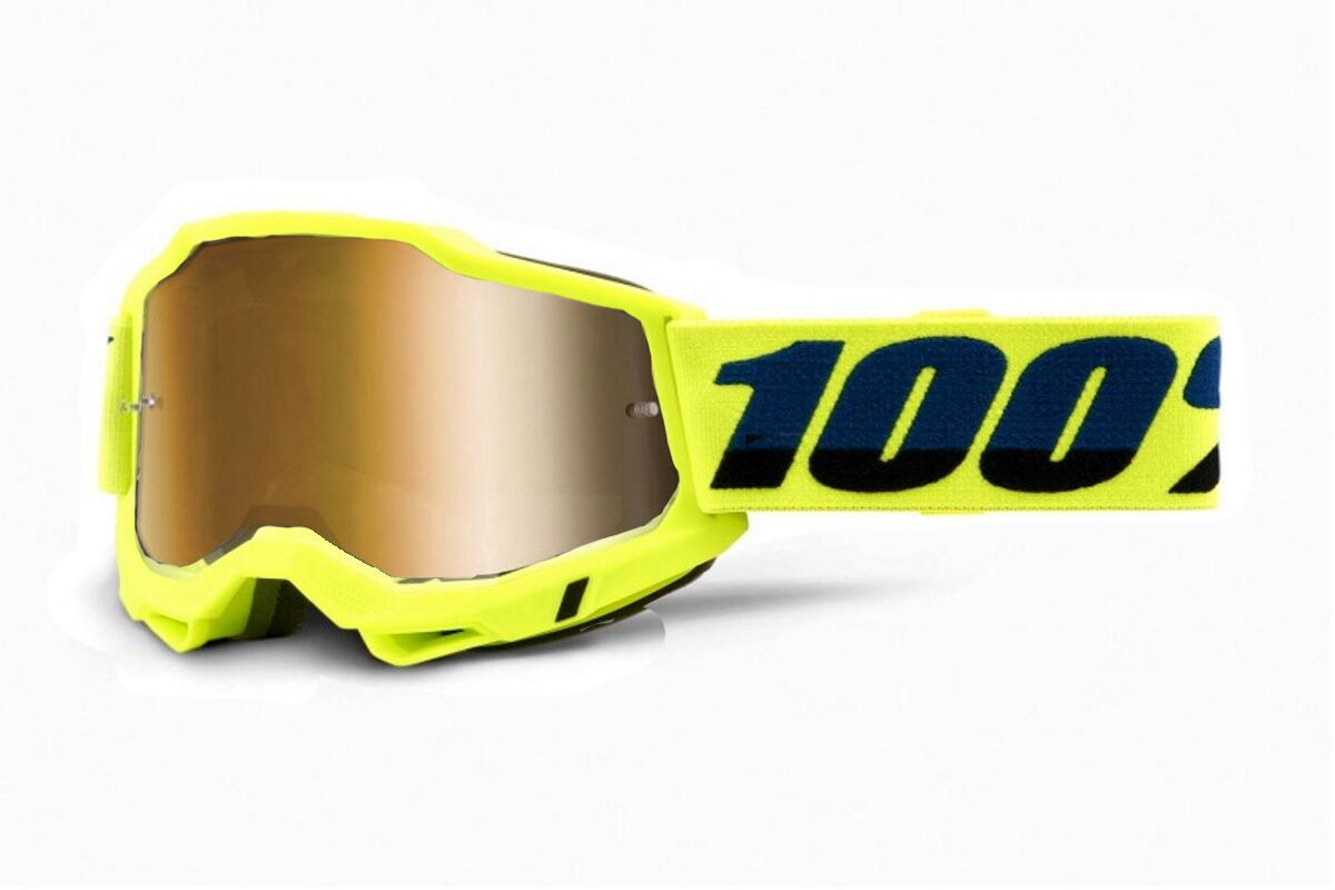 Gafas máscara 100% - ACCURI 2® Goggle - Fluo/Yellow - Mirror Gold Lens