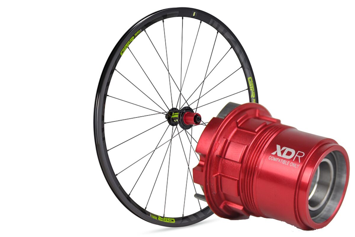 Rueda trasera aluminio carretera GTR RR17 Verde V/Brake Sram XDR