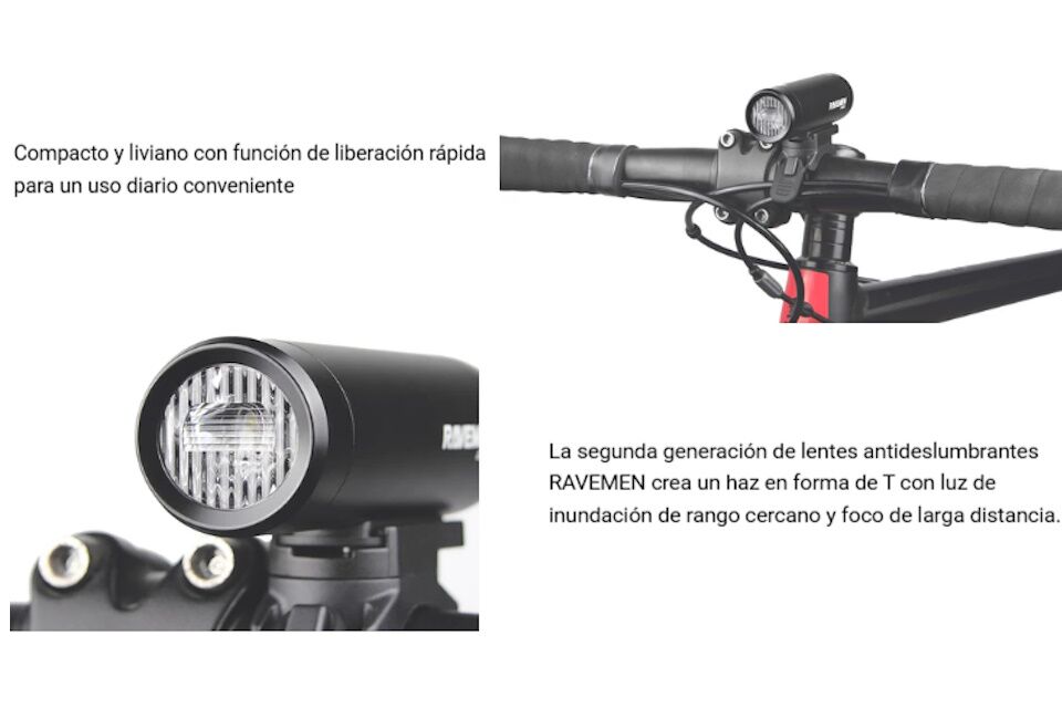 Foco delantero Ravemen CR450 450 Lúmenes - Imagen 4