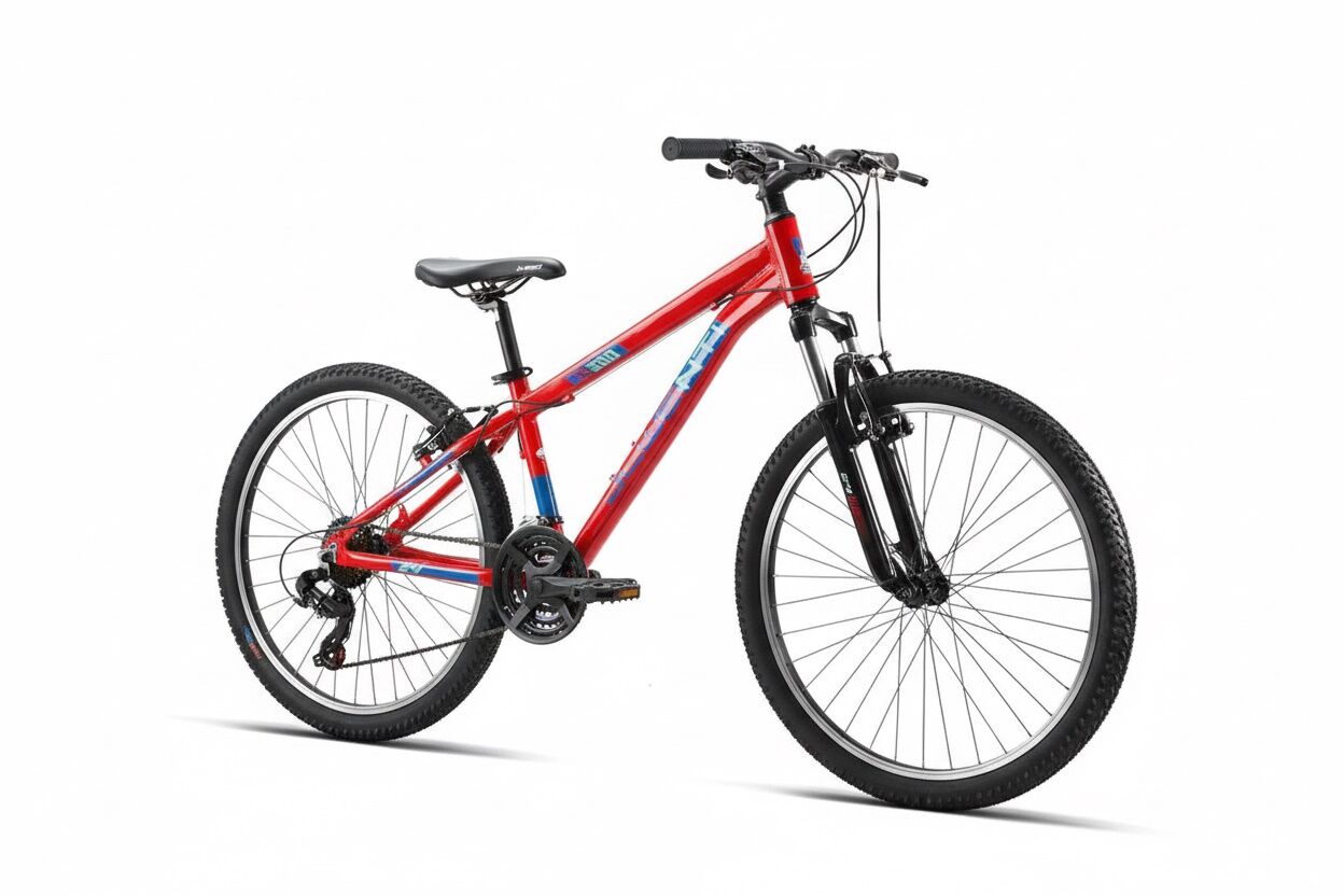 MTB juvenil JL Wenti RC200 26 naranja, barra alta, 1x7 velocidades
