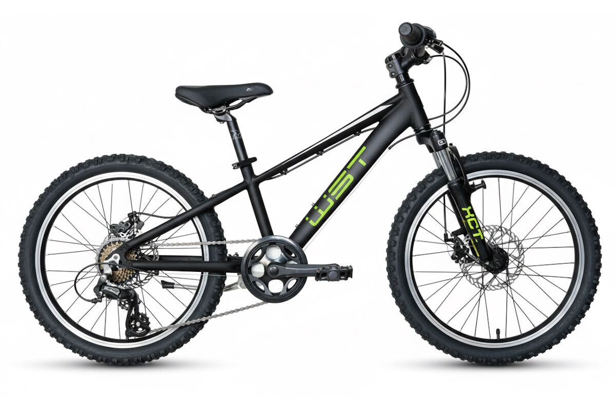 Bicicleta de montaña de aluminio de 20 pulgadas con suspension delantera, freno de disco y Shimano 7v WST Cosmo 20"