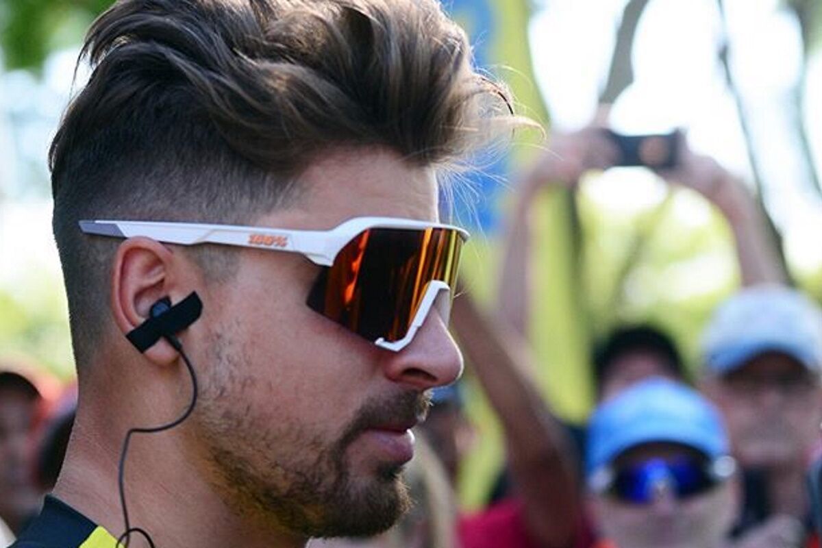 Gafas ciclismo 100% - S3™ - Matte White - HiPER® Blue Multilayer Mirror Lens - Imagen 4