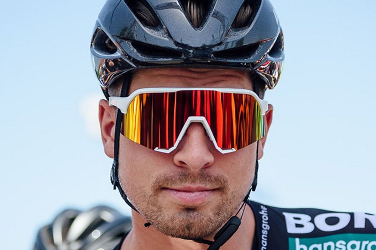 Gafas ciclismo 100% - S3™ - Matte White - HiPER® Blue Multilayer Mirror Lens - Imagen 5