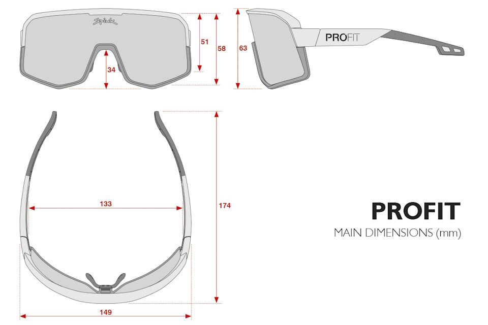 Gafas de ciclismo Spiuk PROFIT V3 con pantalla única y protección UV400 - Imagen 2
