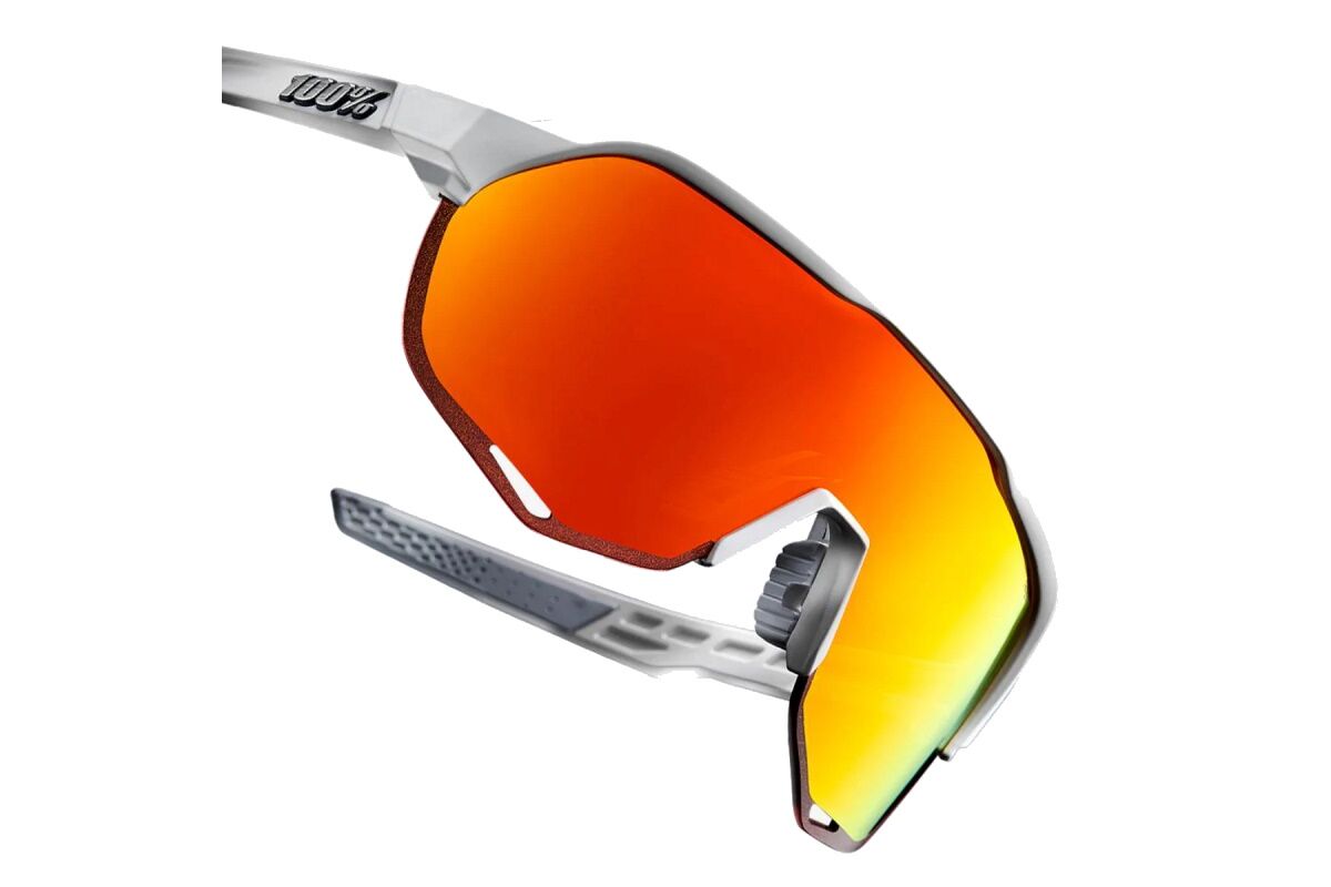 Gafas ciclismo 100% - S2® - Soft Tact Off White HiPER® Red Multilayer Mirror Lens - Imagen 2