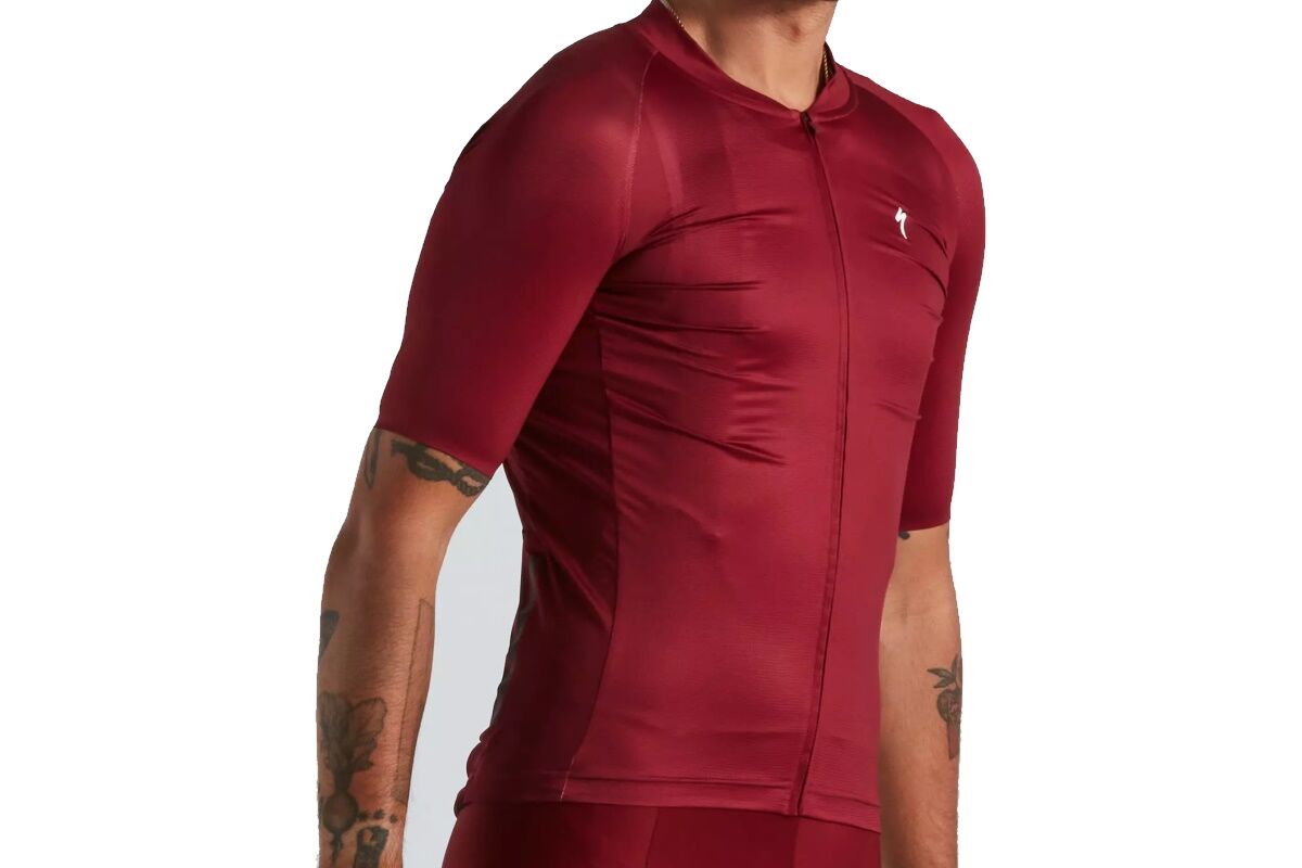 Maillot manga corta hombre SPECIALIZED - SL AIR SOLID SHORT - MAROON