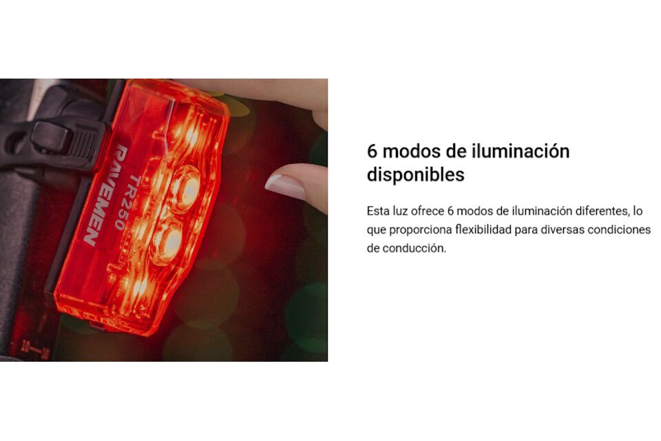 Piloto trasero Ravemen TR250 250 Lúmenes - Imagen 7