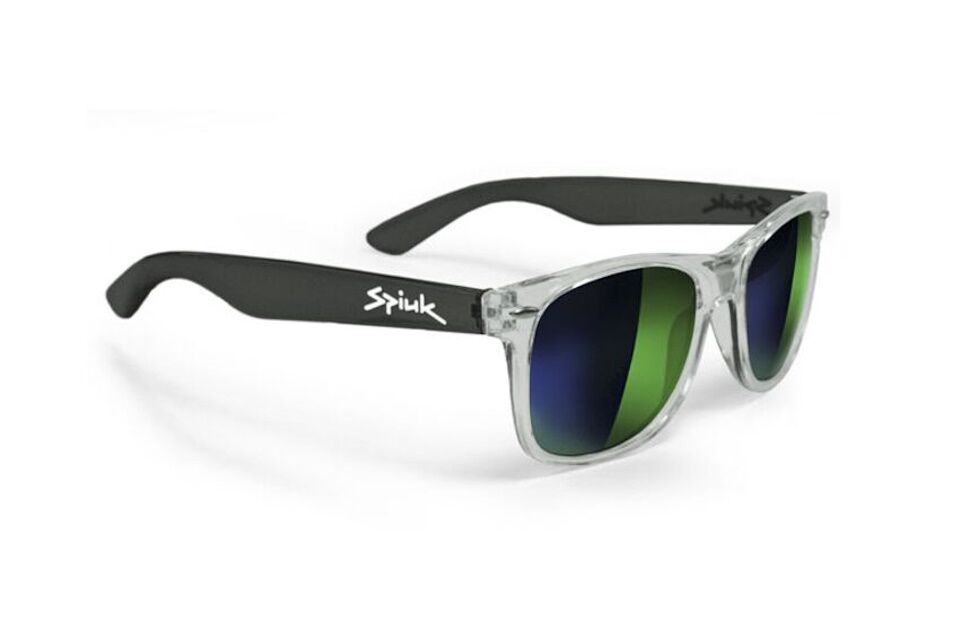 Gafas deportivas SPIUK Selfie - Montura Negra Lente Espejo Verde