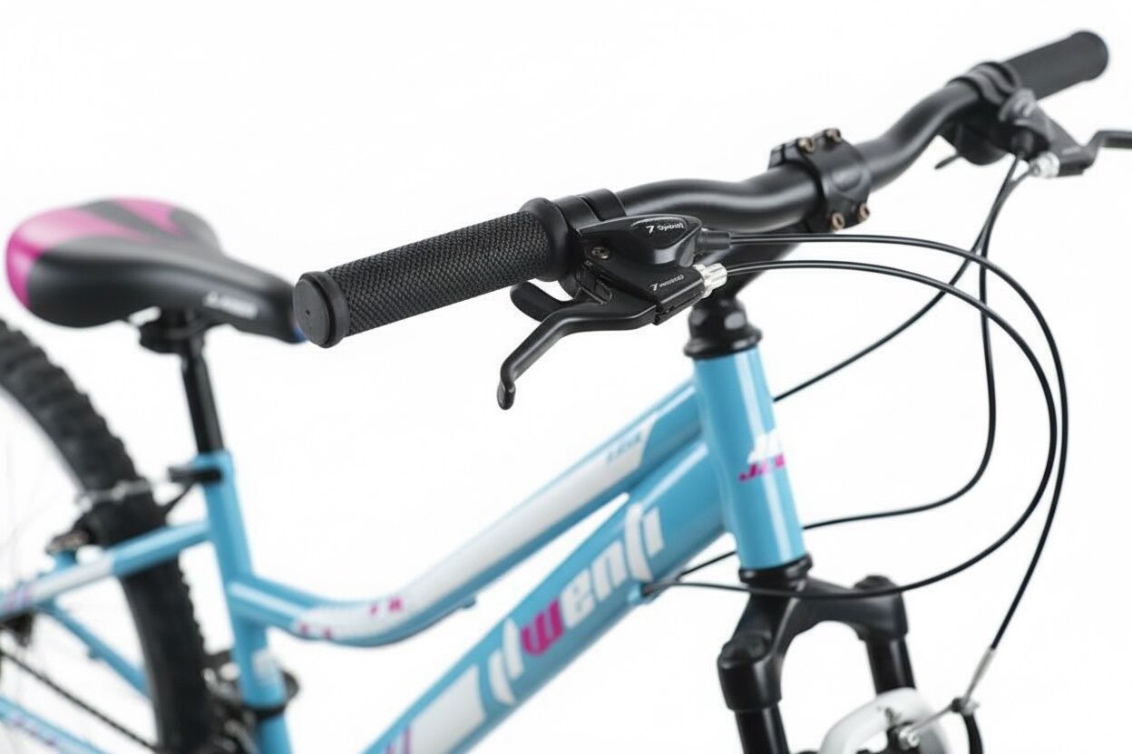 Bicicleta JL Wenti 26" Aluminio, 1x7 Vel con Doble Mando Shimano, Barra Alta o Barra Baja - Imagen 3