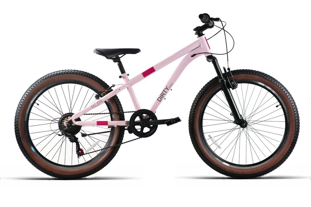 Bicicleta FatBike JL Wenti 26" con suspension y 7 velocidades color rosa