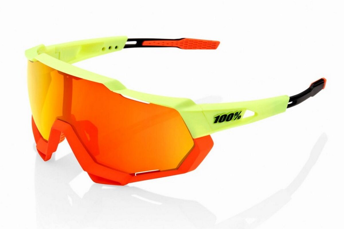 Gafas ciclismo 100% - SPEEDTRAP® - Soft Tact Oxyfire - Hiper® Red Multilayer Mirror Lens
