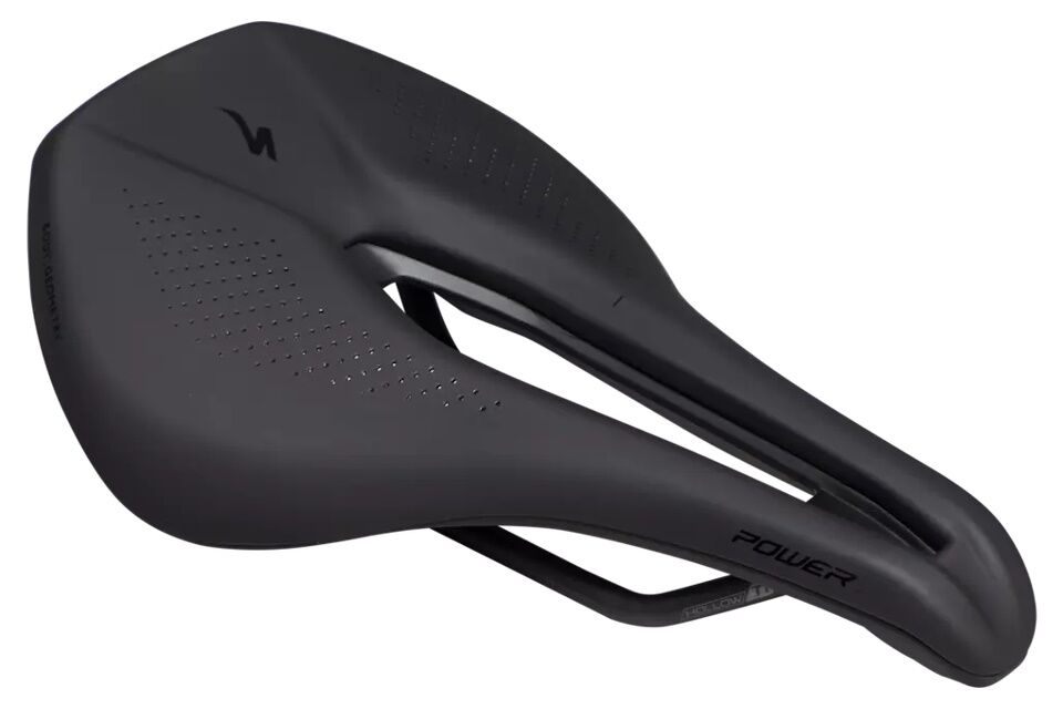 Sillín Specialized Power Expert negro, raíles titanio hueco, carcasa carbono, canal Body Geometry, acolchado nivel 2 con gel
