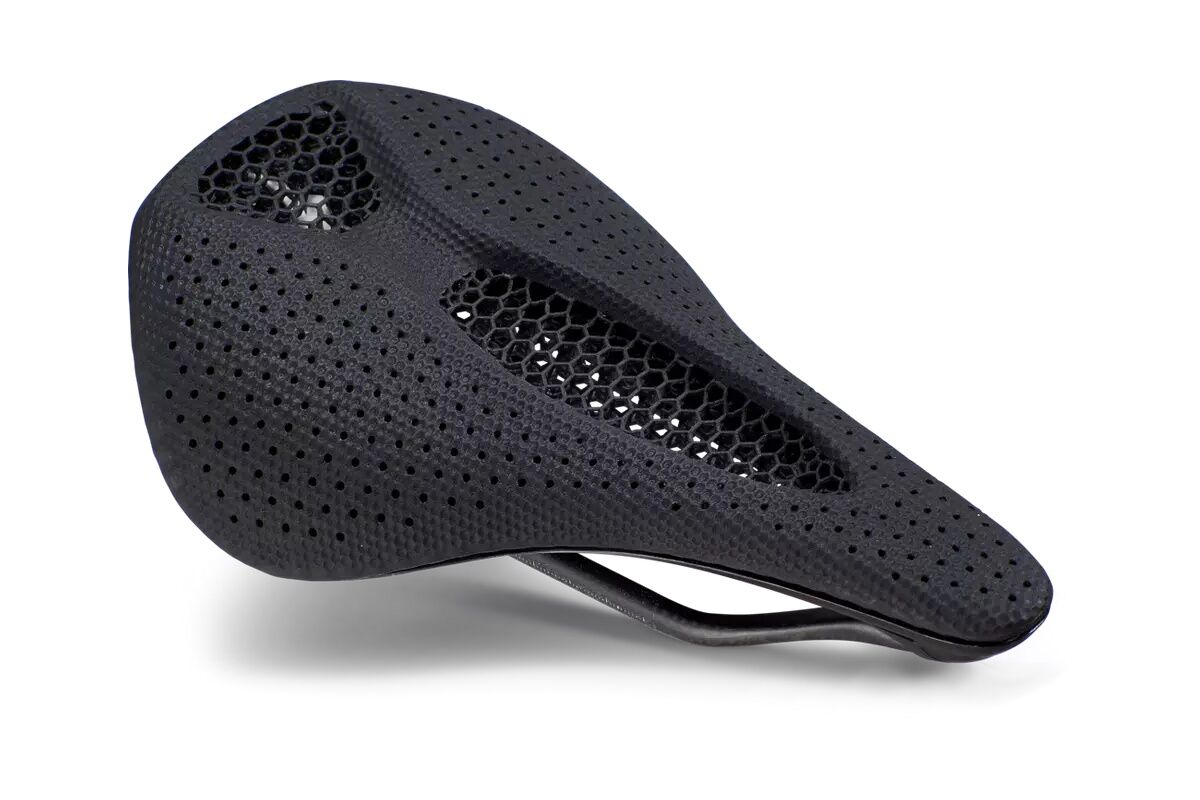 Sillín Specialized S-Works Power con Mirror negro, estructura impresión 3D polímero líquido, carcasa carbono FACT, raíles carbono 7x9 mm, Body Geometry, 143 mm y 155 mm