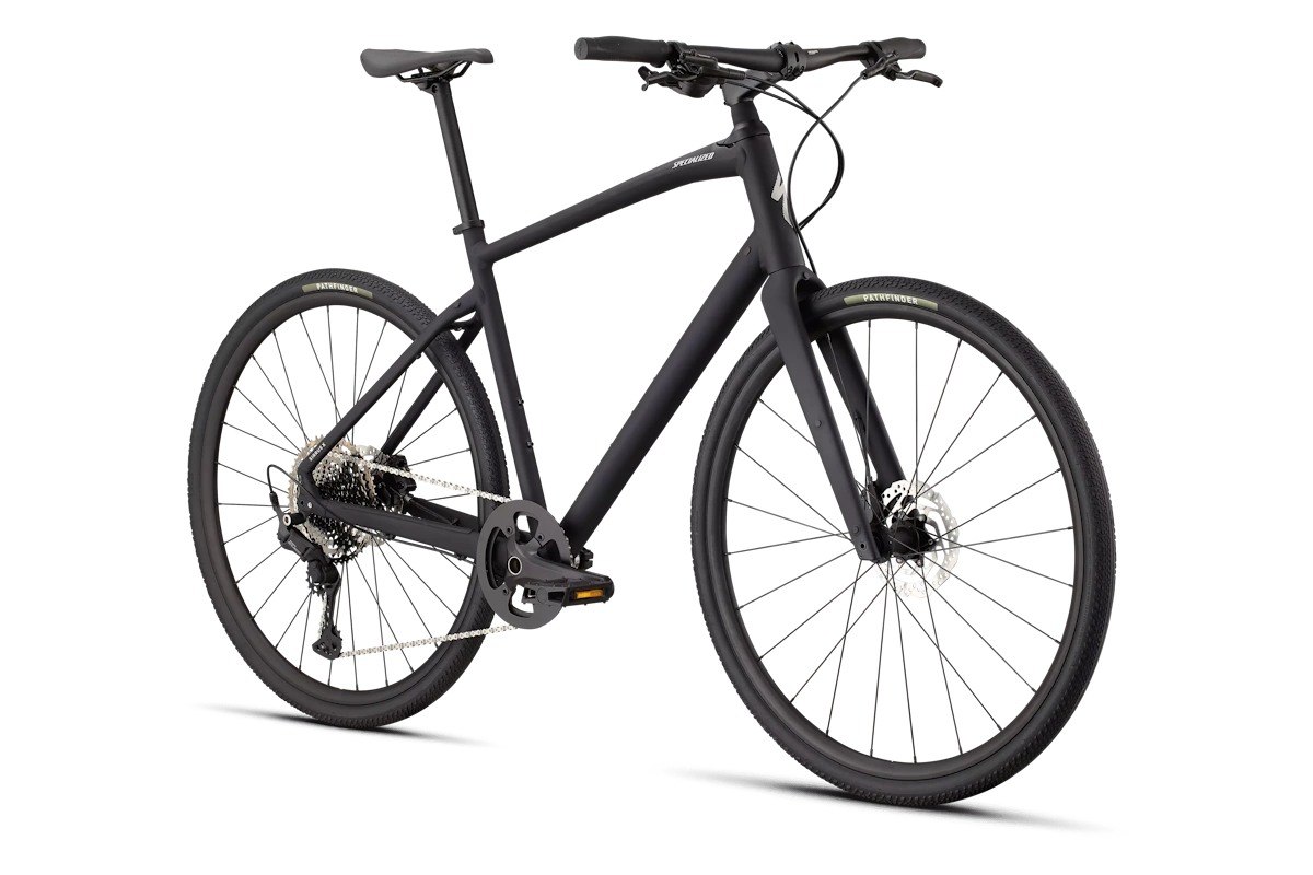 Bicicleta Specialized Sirrus X 4.0 2026 color Sation Dark Navy Metallic, cuadro de aluminio A1SL, horquilla de carbono con Future Shock 1.5 y frenos de disco hidráulicos