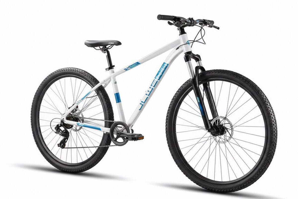 Bici MTB aluminio ligera 29 pulñgadas con suspensión con bloqueo, frenos hidráulicos y 8 velocidades.