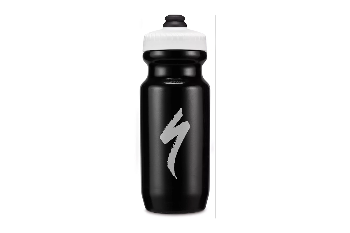 Bidón Specialized Big Mouth 620 ml Logo black - tapa de rosca hermética, boca ancha y alto caudal