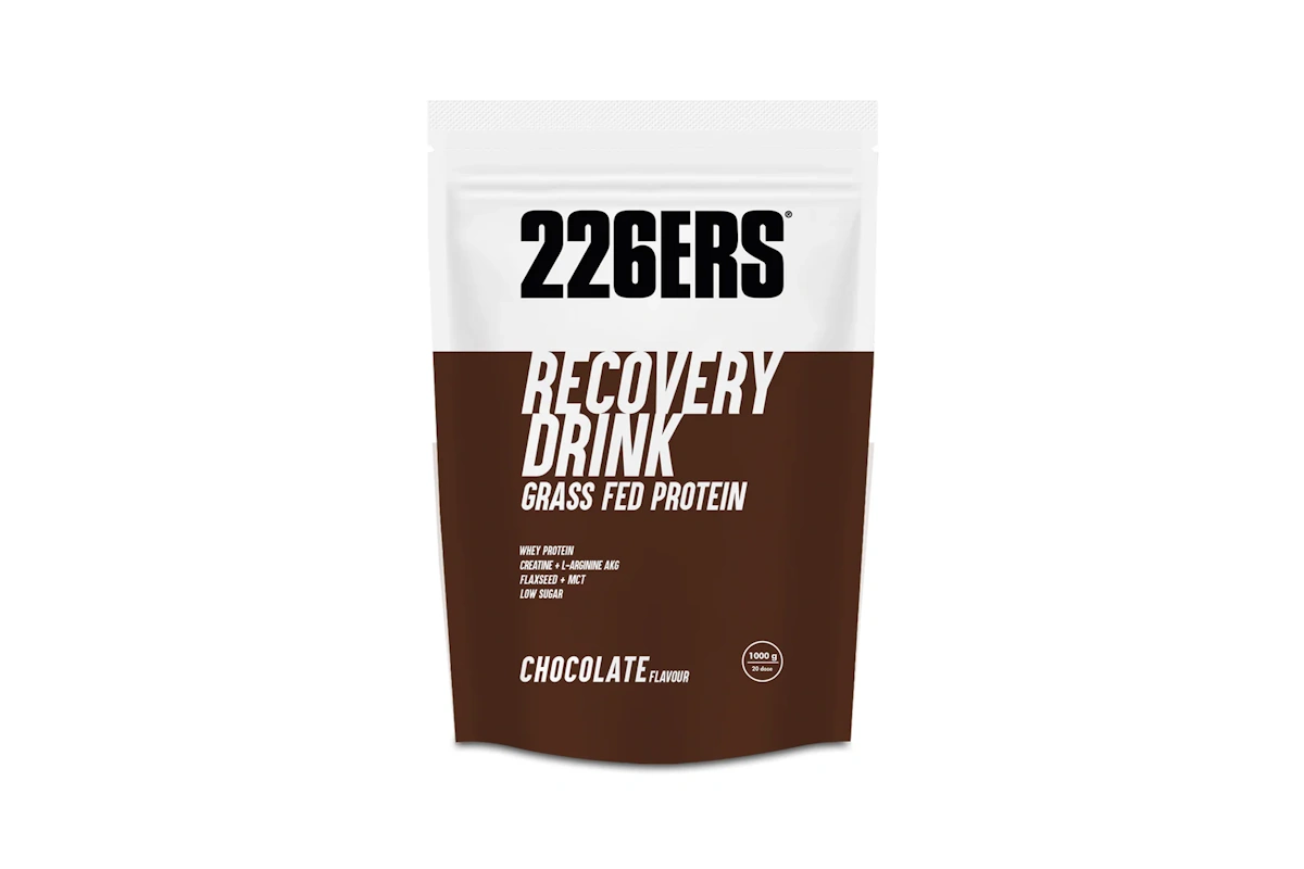 Bolsa de 1kg de Recovery Drink 226ERS Grass Fed disponible en sabor chocolate