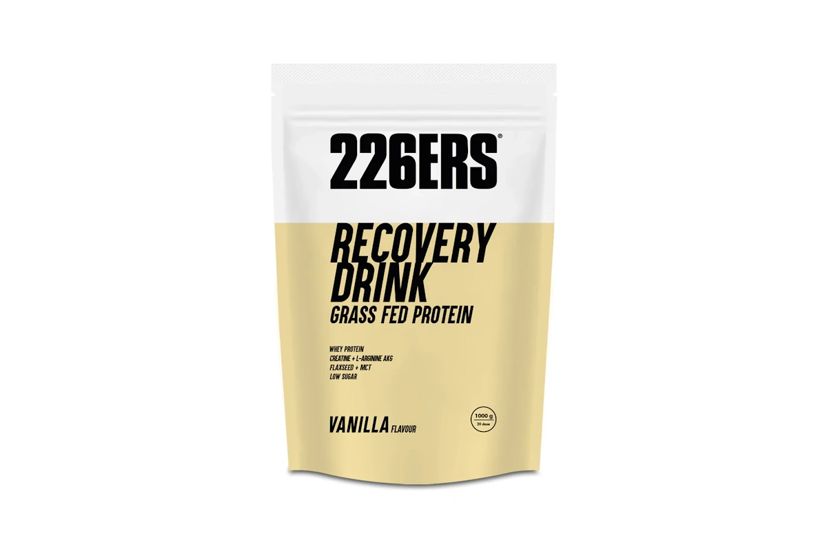 Bolsa de 1kg de Recovery Drink 226ERS Grass Fed disponible en sabor vainilla