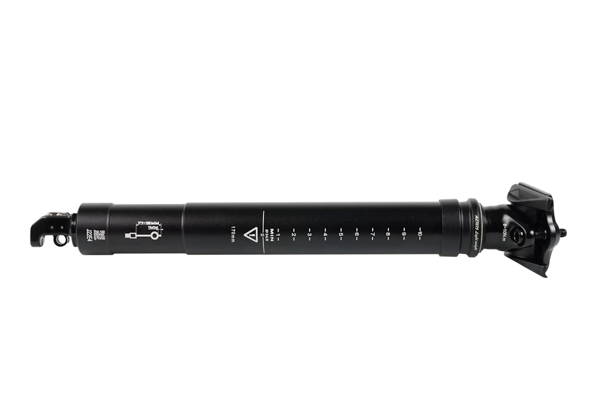 Compra la tija telescópica Specialized Tranz-X 34,9 mm con cableado interno y cartucho sellado. Disponible en 170mm de recorrido.
