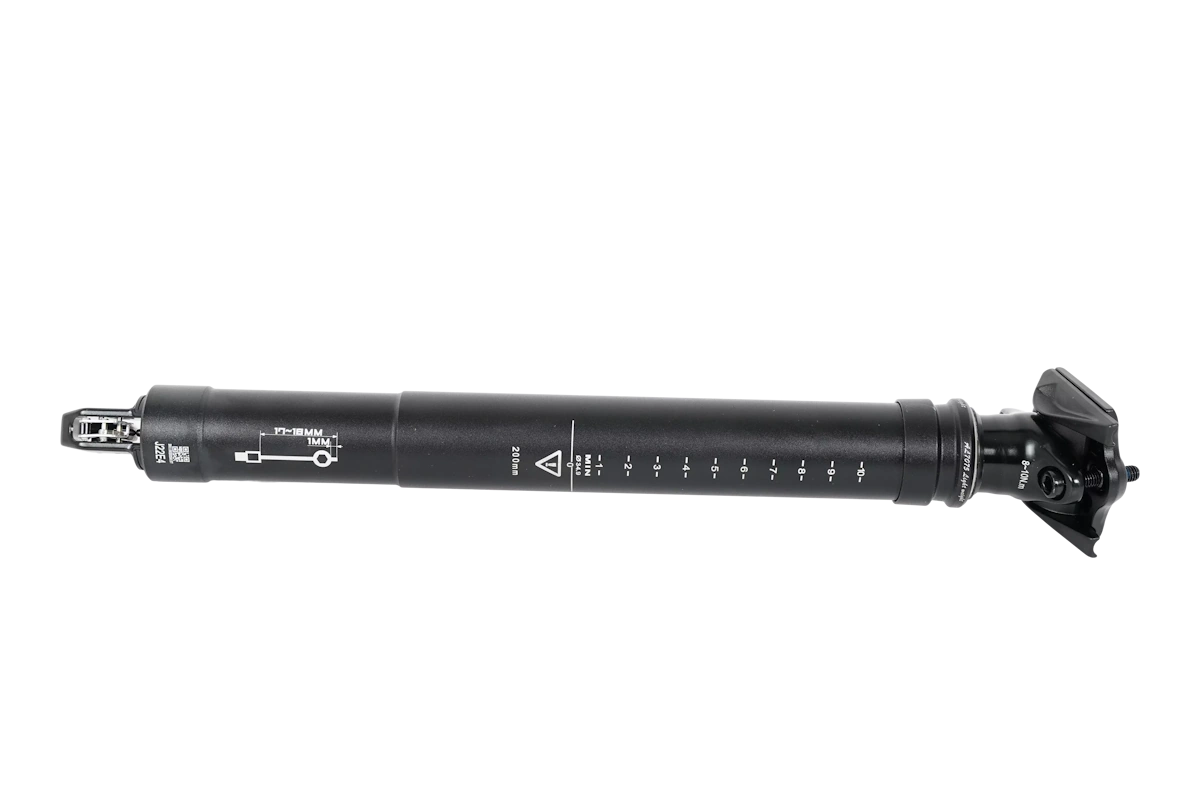 Compra la tija telescópica Specialized Tranz-X 34,9 mm con cableado interno y cartucho sellado. Disponible en 200mm de recorrido.